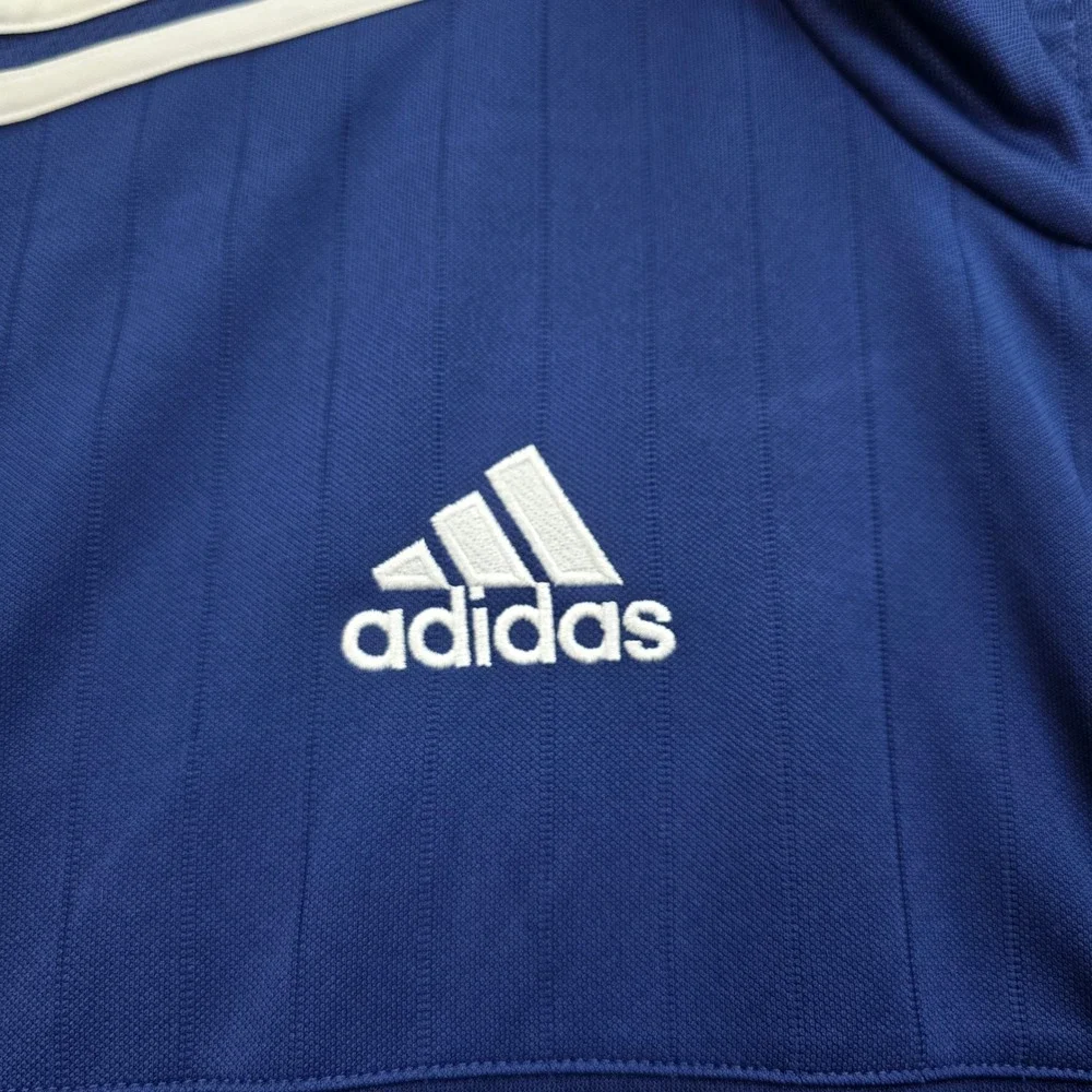 Adidas ClimaCool Track Jacket Mens 2XL Blue‎ White Stripes Full Zip Athletic
